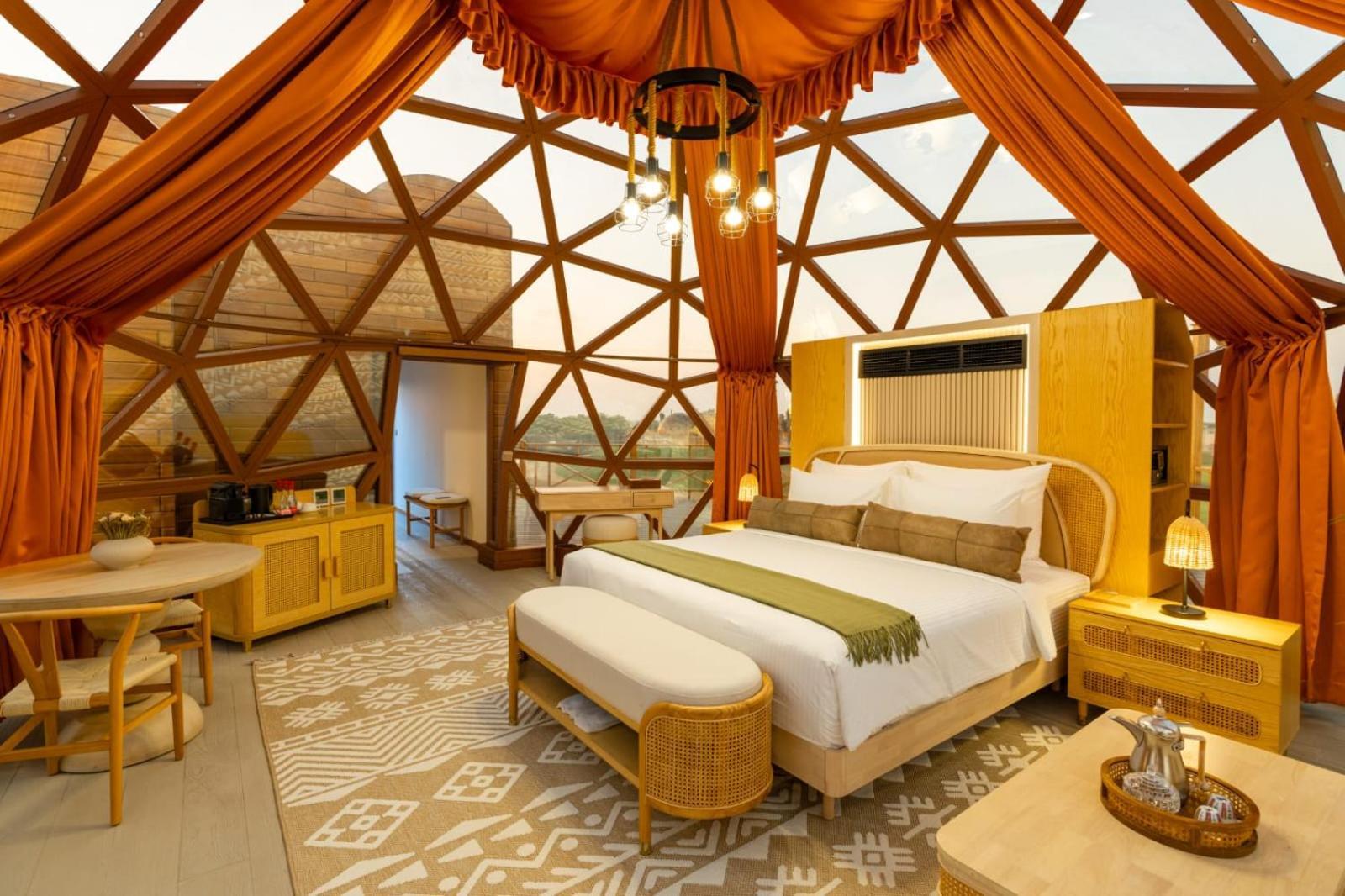Al Marmoom Oasis Luxury Experiential Desert Resort Dubái Exterior foto